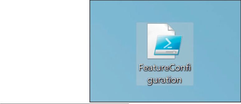 Feature Configuration PowerShell script download button