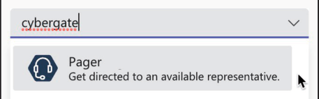 Teams Calls Menu - Device Selection