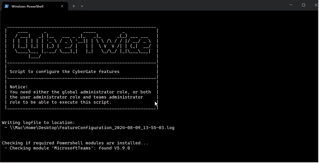 CyberGate Admin Portal - Warning Resolved