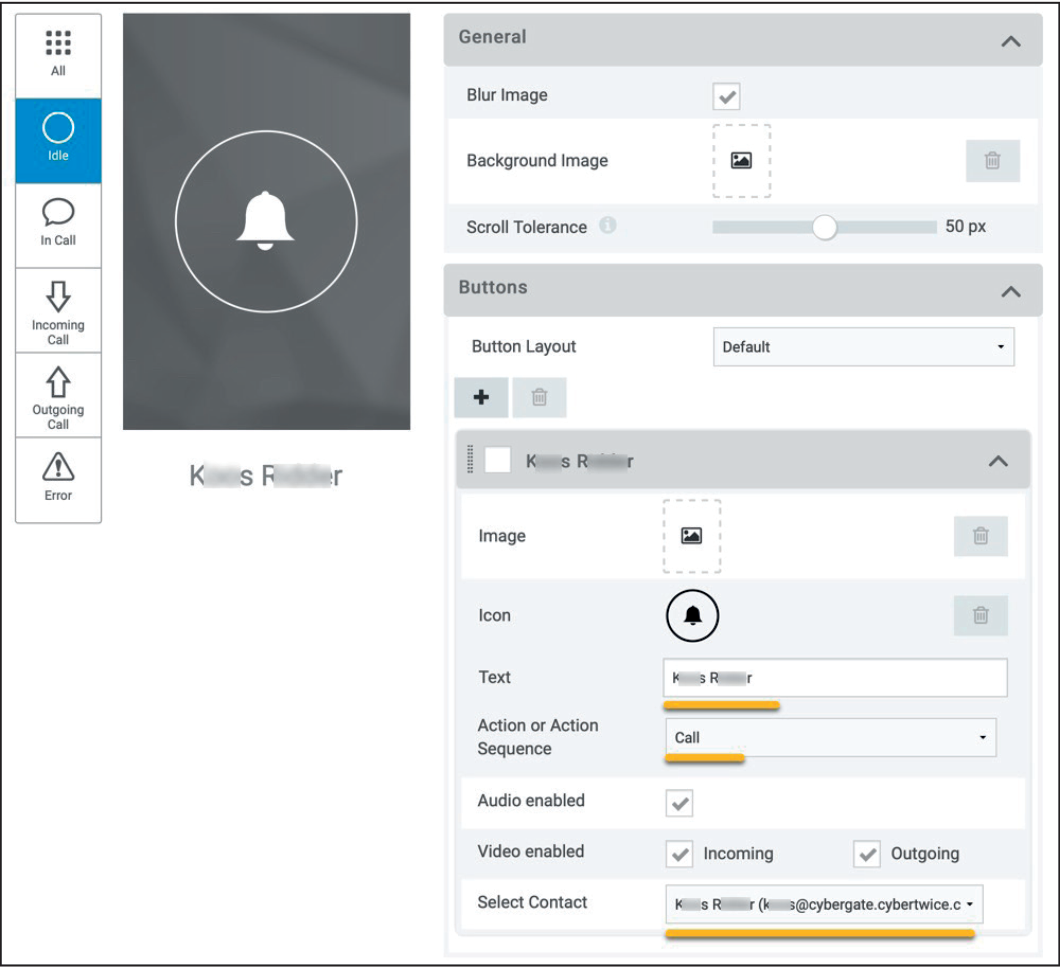 Commend Button Configuration