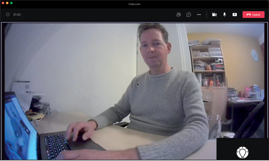 Teams Call with Video - Opening Door