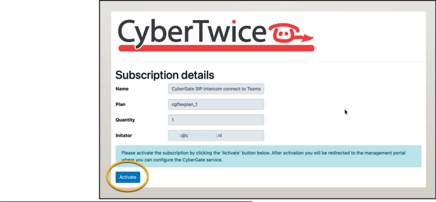 CyberGate Subscription details