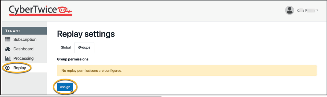 ATTEST Management Portal - Groups tab