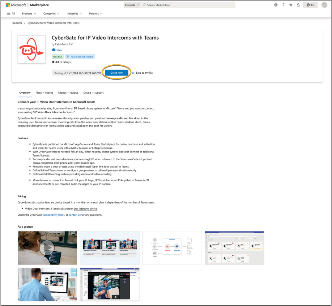 CyberGate Overview page