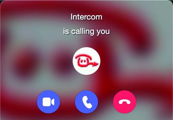 Microsoft Teams - incoming call with default name 'Intercom'