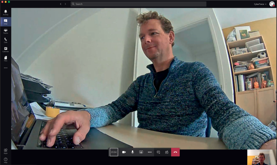 Teams Call with Dial Pad