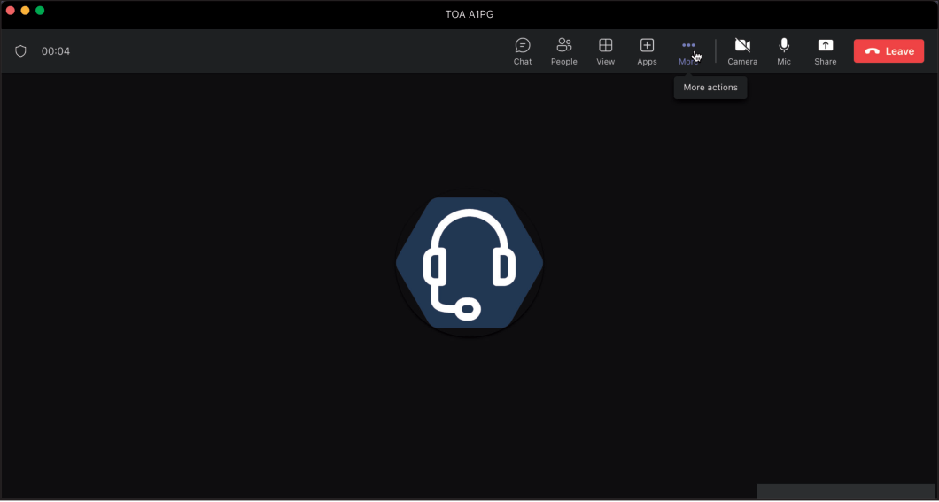 Teams More Actions Menu