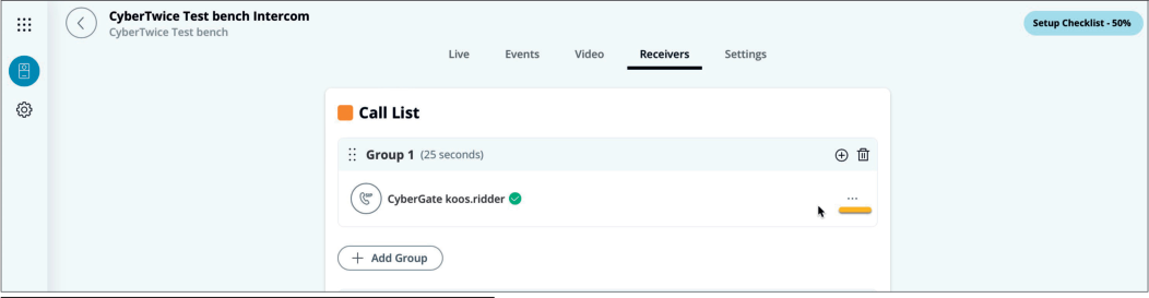 Verkada Receiver Added